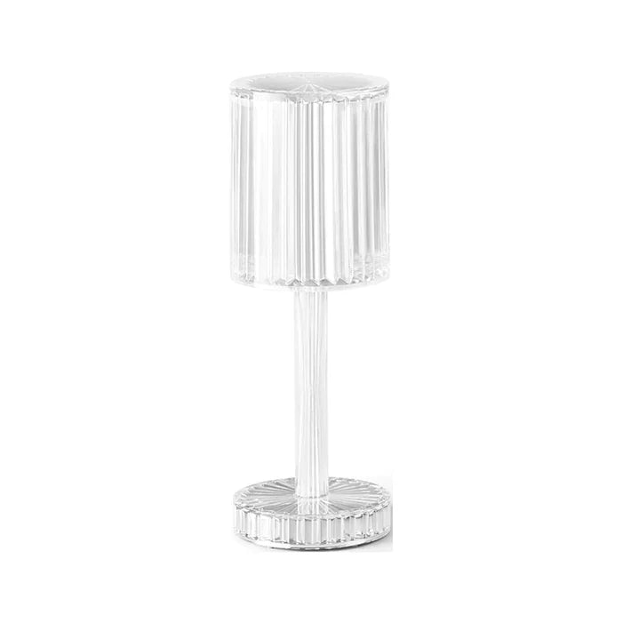 Brilla: Modern Crystal LED Table Lamp with 16-Color Changing RGB, Touch Control, USB Rechargeable & Diamond Cut Design