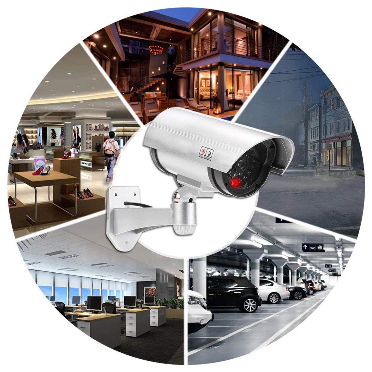 FakeCam: Dummy CCTV Bullet Camera with Flashing LED Indication