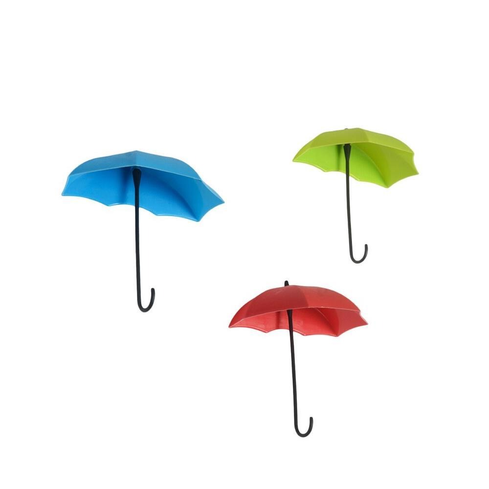Pour: 6-Piece Umbrella Wall Hooks & Catchers for Keys, Hats & Multipurpose Hanging