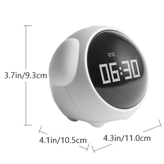 EmojiWake: Unique Emoji Display Alarm Clock with Fun Expressions, Dual Alarms, Snooze Function & Adjustable Brightness