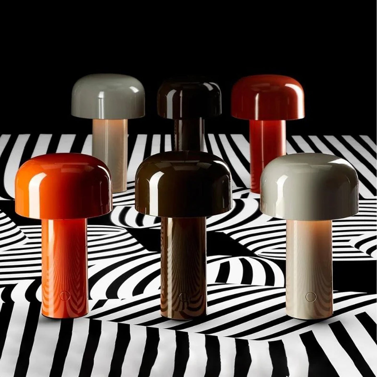 Shroom: Wireless LED Ambient Glow Lamp with Touch Control, 3-Color Dimming & Stylish Design for Home & Office