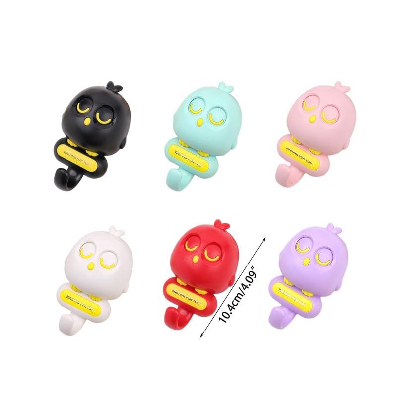 Birdy: Cute & Quirky Bird Wall Hook with Blinking Eyes, Easy Wall Installation & Strong Adhesive for Keychain, Bags etc.