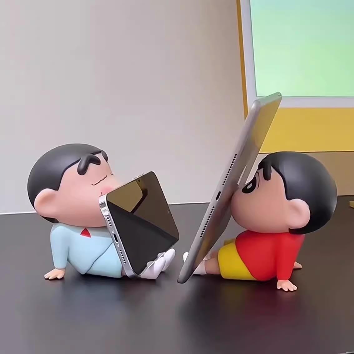 Shinbu: ShinChan Mobile Phone Stand, Cute Phone Holder for Desk & Tabletop Use for Daily Utility & Gifting