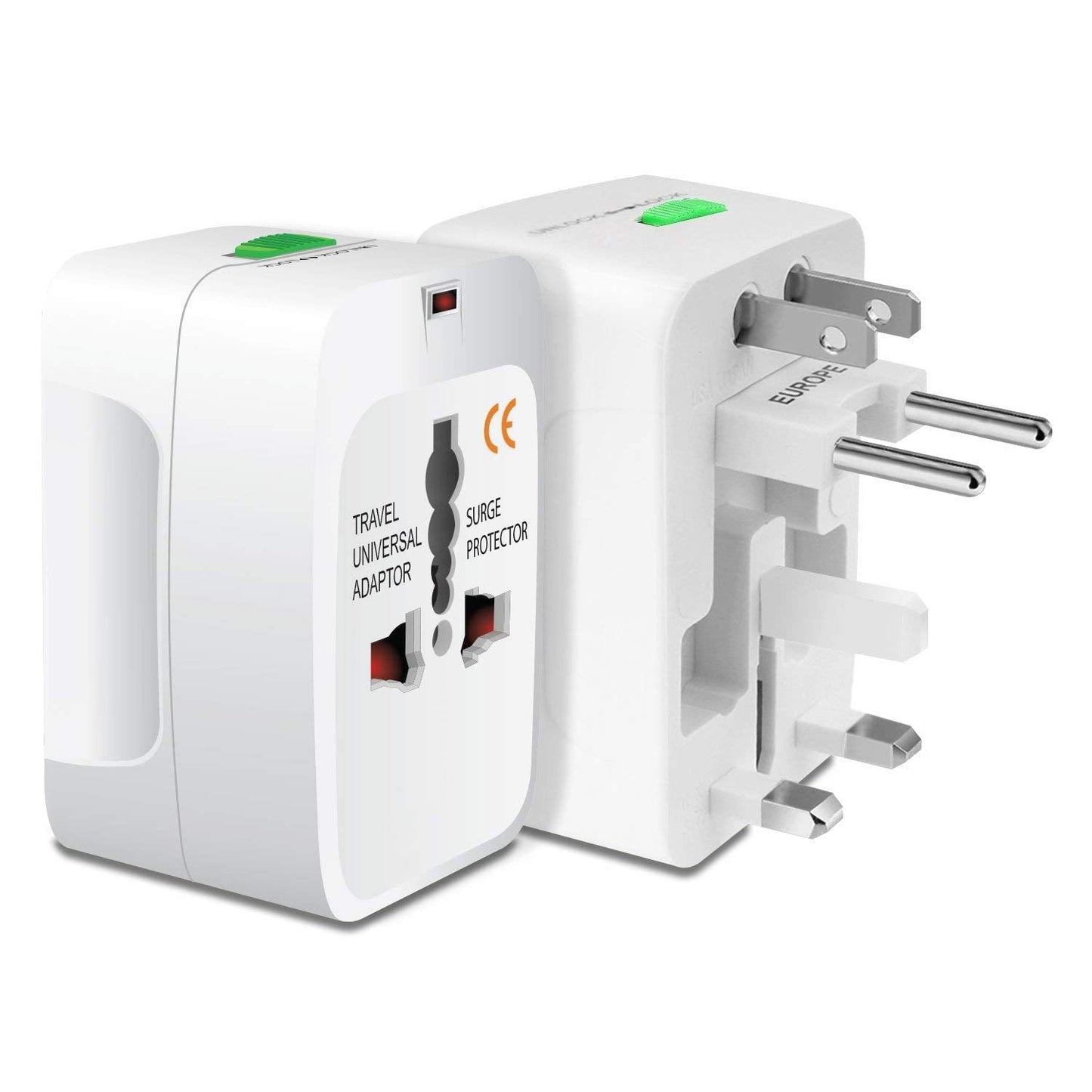 PluGo: Universal Travel Adapter with USB, All-in-One International Plug Adapter for Charging & Appliances Compact Worldwide Adapter for Travel
