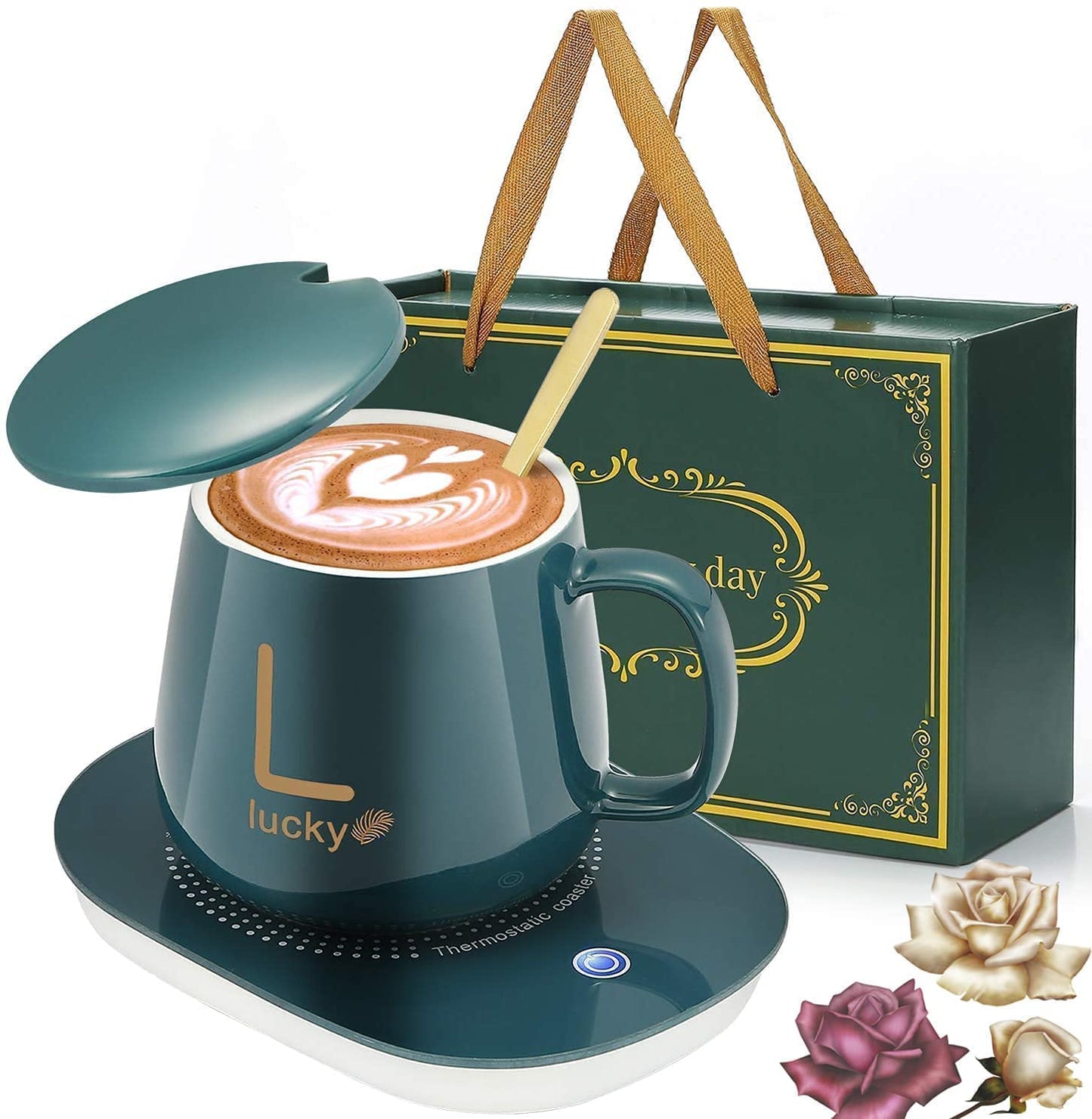 WarmEase: Electric Mug Heater Pad with Heating Coaster for Coffee, Tea & Beverages – Perfect for Home & Office