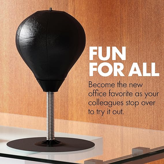 Punchie: Heavy-Duty Desktop Punching Bag with Strong Suction Base & Durable Spring – Tabletop Stress Relief Toy for Home, Office & Study Desks