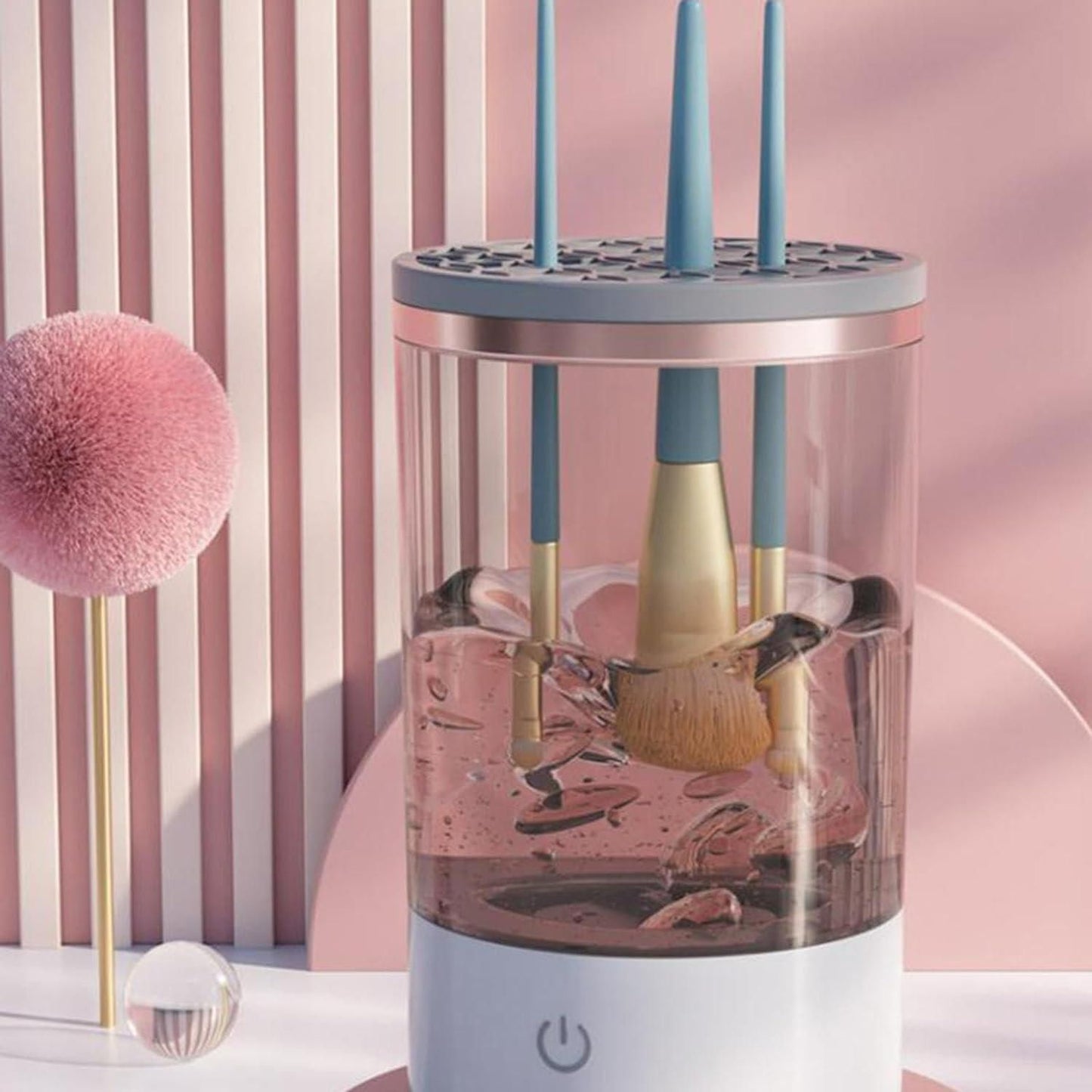 Sonic: Automatic Electric Makeup Brush Cleaner & Spinner for Quick & Deep Cleaning of All Brush Sizes