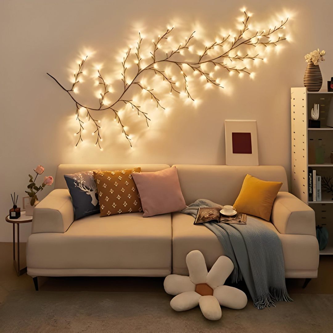 VineGlow: Enchanted Willow Vine Tree Light with 160 LED Fairy Lights & Remote Control for Magical Home Décor