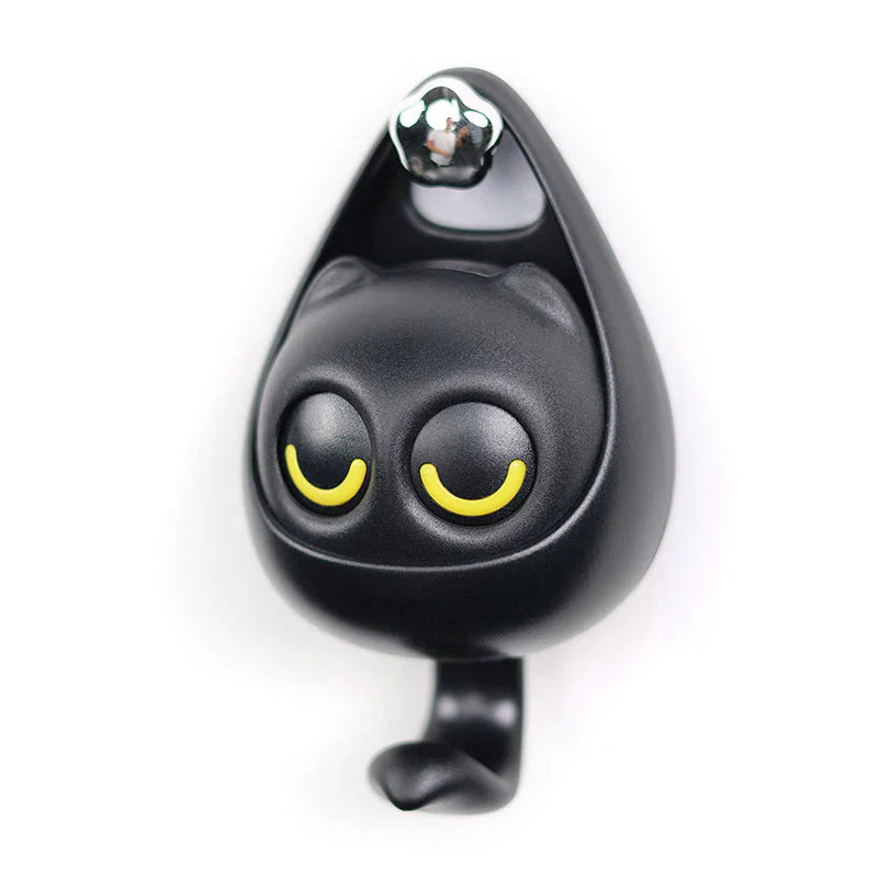 Meowook: Cute Cat Blinking Eye Wall Hook with Strong Adhesive for Keys, Bags, Clothes & Home Décor