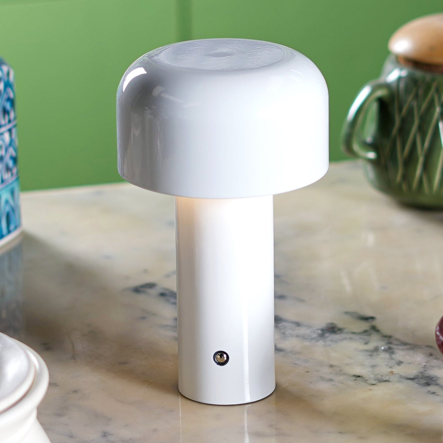 Shroom: Wireless LED Ambient Glow Lamp with Touch Control, 3-Color Dimming & Stylish Design for Home & Office