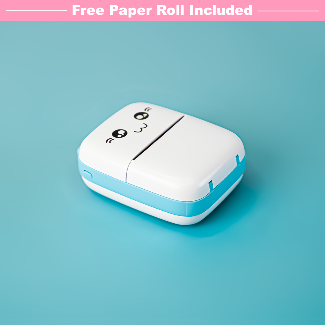 MiniPrint: Portable Bluetooth Thermal Printer with Ink-Free Printing for Labels, Photos & Notes (Android & iOS Compatible)