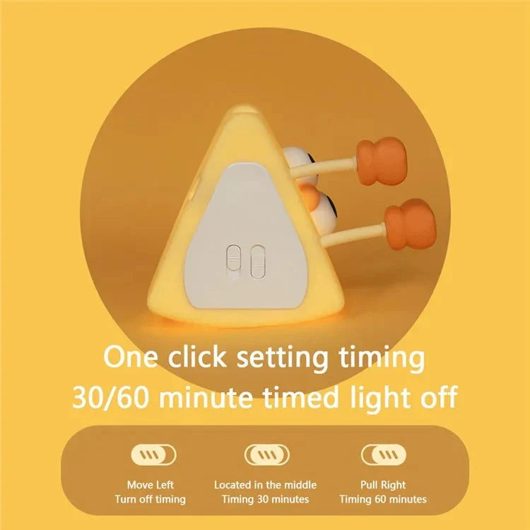 CheeseGlow: Cozy Silicone Cheese Night Lamp – Squishy & Kawaii LED Light for Kids’ Bedroom, Nursery & Bedside