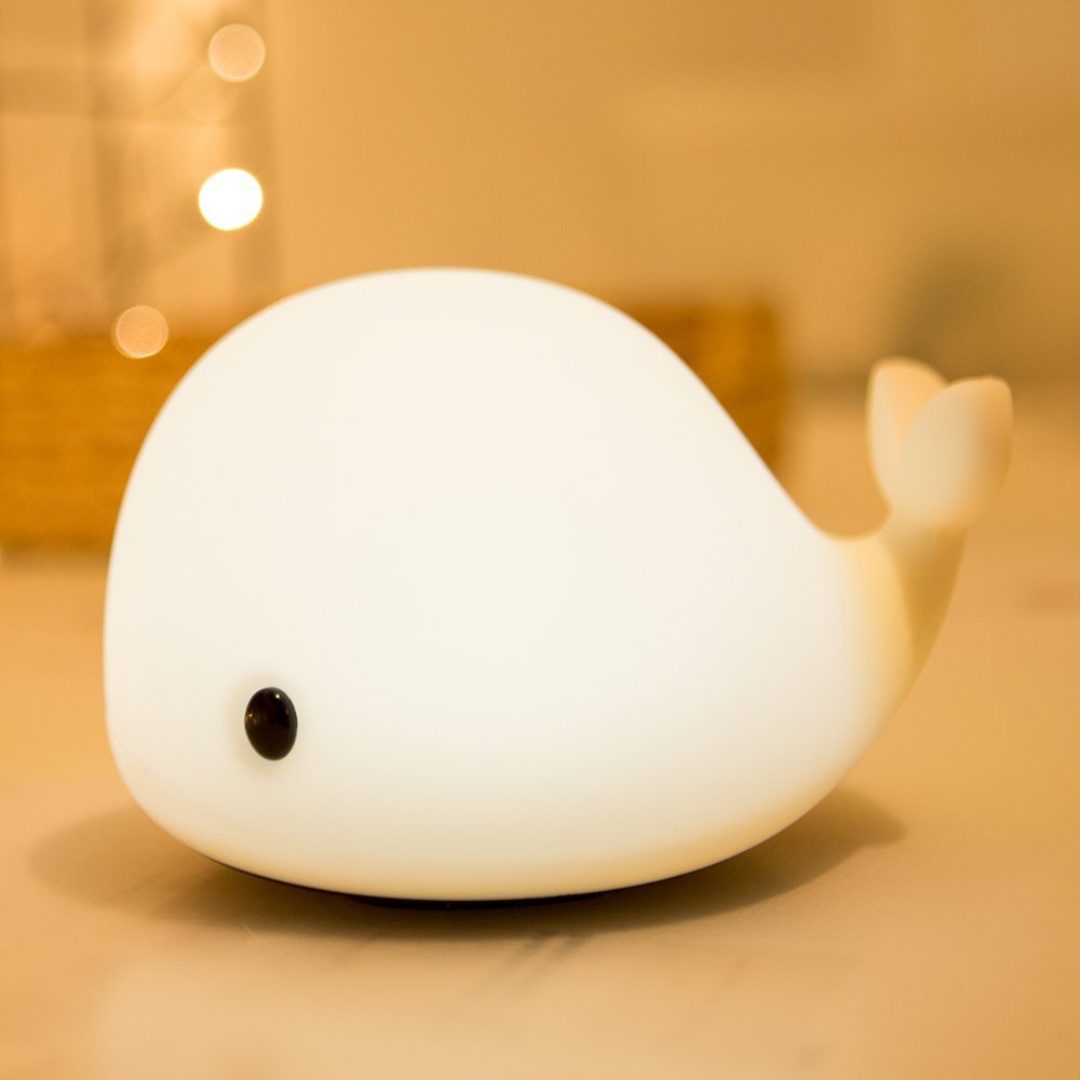 OceanPals: Set of 6 Adorable Ocean-Themed Squishy Night Lights with Soft LED Glow – Includes Whale, Shark, Octopus, Dolphin, Turtle & Duck