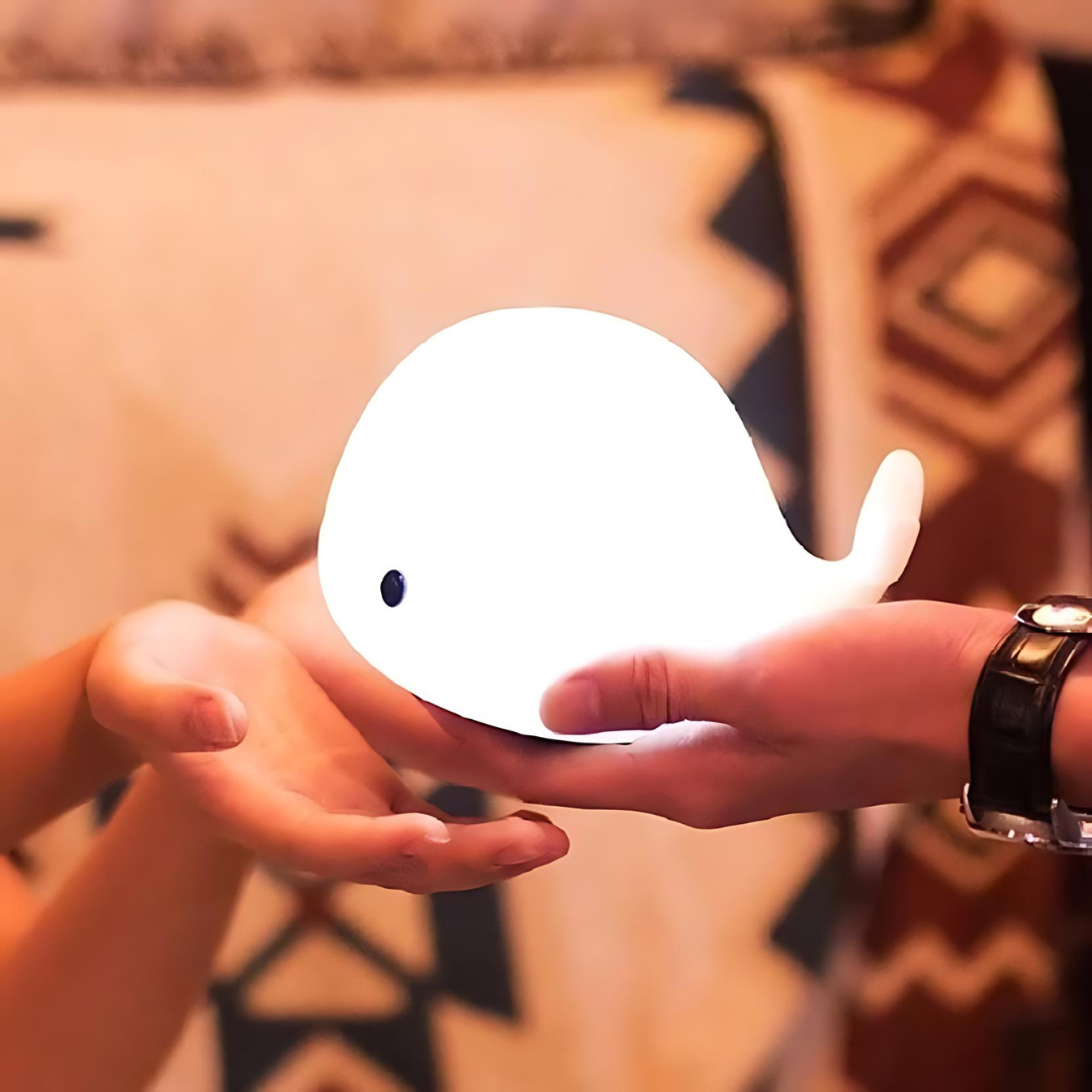 OceanPals: Set of 6 Adorable Ocean-Themed Squishy Night Lights with Soft LED Glow – Includes Whale, Shark, Octopus, Dolphin, Turtle & Duck