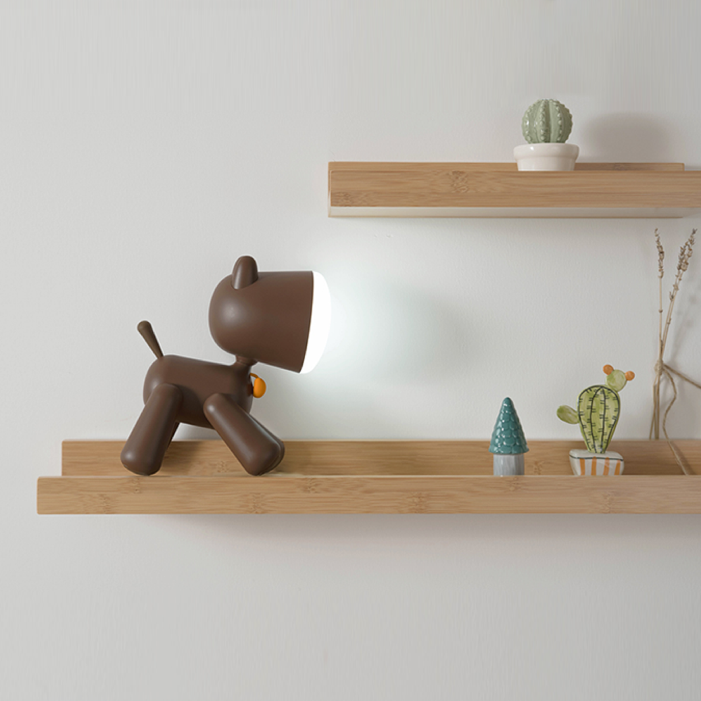 TailWag: Adorable Puppy Table Lamp with USB Rechargeable LED & Foldable Design for Kids' Room & Nursery Décor