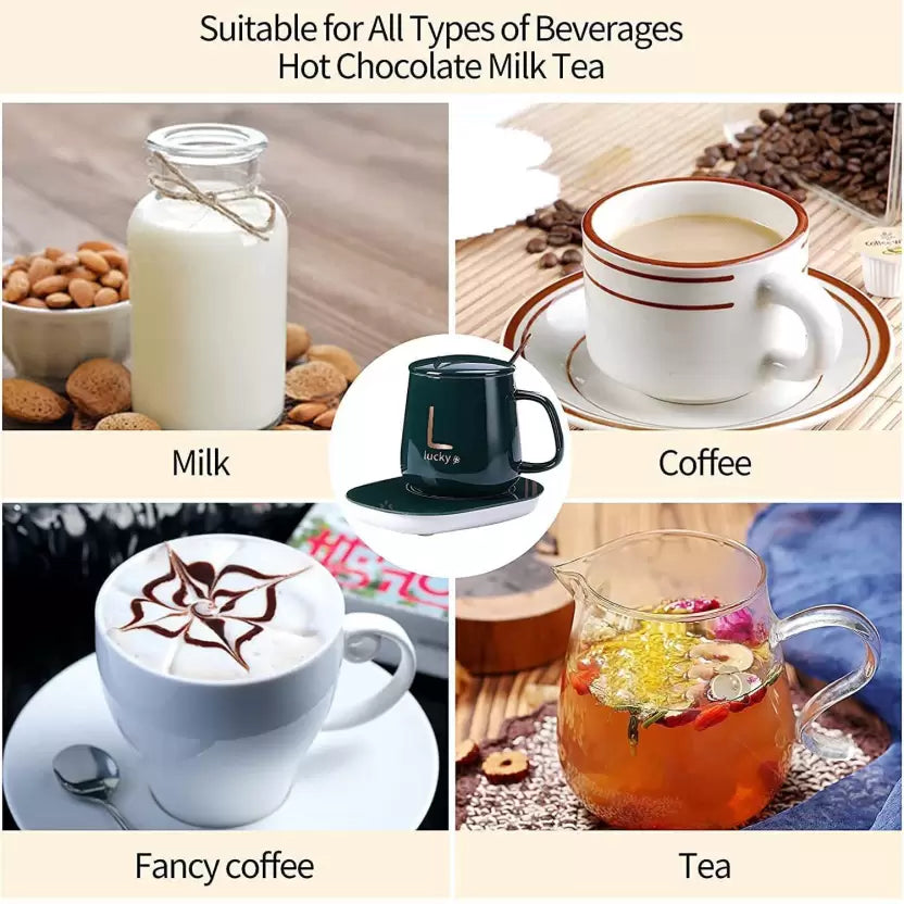 WarmEase: Electric Mug Heater Pad with Heating Coaster for Coffee, Tea & Beverages – Perfect for Home & Office