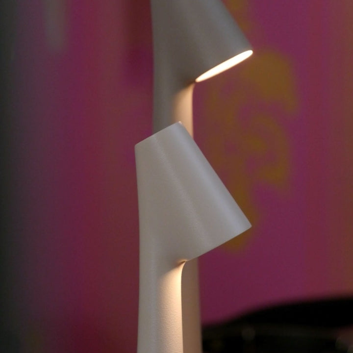 GeekSleek: Minimalist Wireless LED Table Lamp with Touch Control, Stepless Dimming & Rechargeable Design for Home & Office