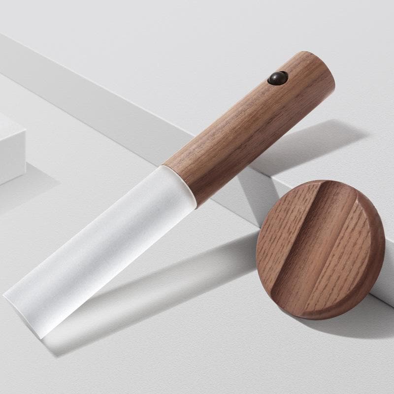 Wand: Magnetic Motion Sensor Light with USB Rechargeable LED & Wall-Mounted Wooden Torch Design for Home & Hallways