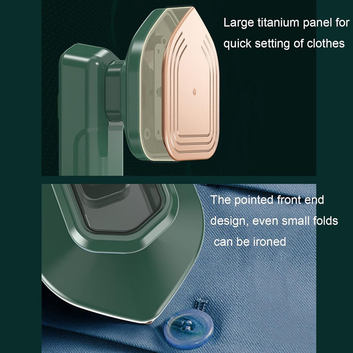 PressPal: Portable Mini Travel Iron & Steamer with Dry & Wet Pressing for Clothes – 150W Compact Design for Home & Outings