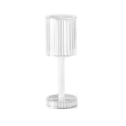 Brilla: Modern Crystal LED Table Lamp with 16-Color Changing RGB, Touch Control, USB Rechargeable & Diamond Cut Design