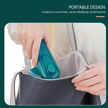 PressPal: Portable Mini Travel Iron & Steamer with Dry & Wet Pressing for Clothes – 150W Compact Design for Home & Outings