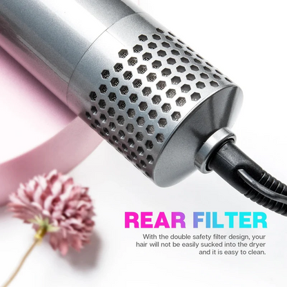 HairGrab: 5-in-1 Hair Styler with Hair Dryer, Air Brush, Straightener, Curler & Volumizer – 1000W One-Step Styling Tool