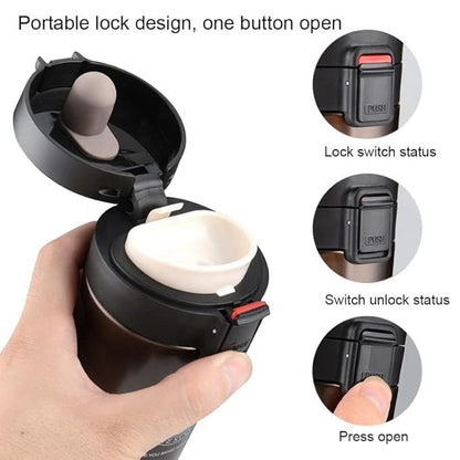 ThermaSip: Double-Wall Insulated Travel Mug (380ml) for Hot & Cold Drinks – Perfect for Coffee, Tea & On-the-Go Use