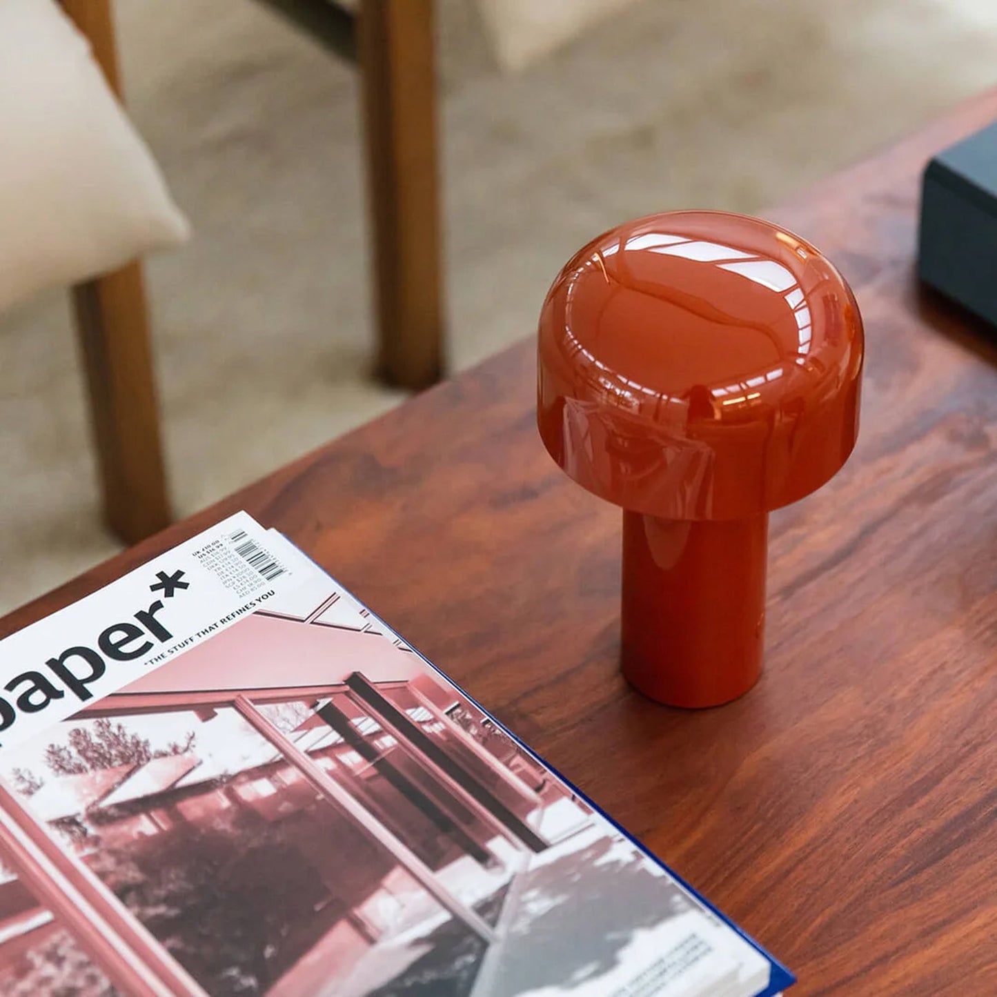 Shroom: Wireless LED Ambient Glow Lamp with Touch Control, 3-Color Dimming & Stylish Design for Home & Office