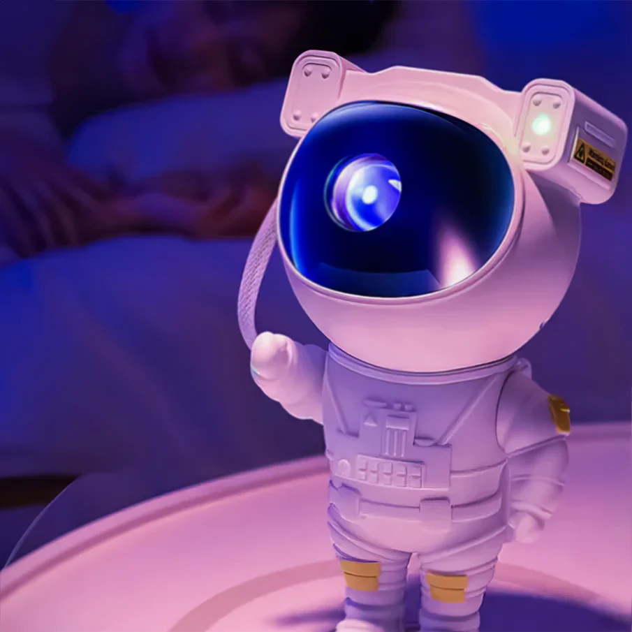 AstroBoy: Galaxy Aura Laser Stars Cosmos Projector USB Powered with Timer & Remote Ambient Night Light & Lamp