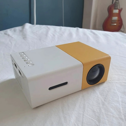 PixoBeam: Mini Portable HDMI Projector with Adjustable Display, 1080P Support & Remote Control for Home & Outdoor Entertainment