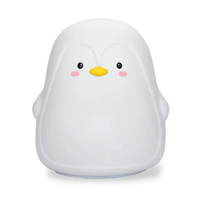 PengiGlow: Adorable Penguin Silicone Night Lamp with Rechargeable LED for Cozy Bedroom Ambience & Gifting