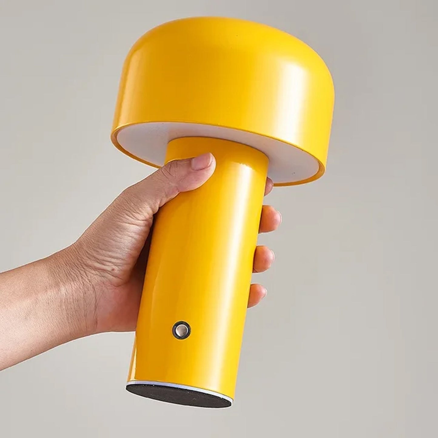 Shroom: Wireless LED Ambient Glow Lamp with Touch Control, 3-Color Dimming & Stylish Design for Home & Office