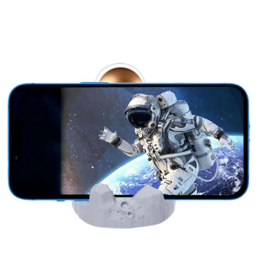 NovaNaut: Creative Astronaut-Themed Mobile Stand with Sturdy Spaceman Design for Desk & Office Use