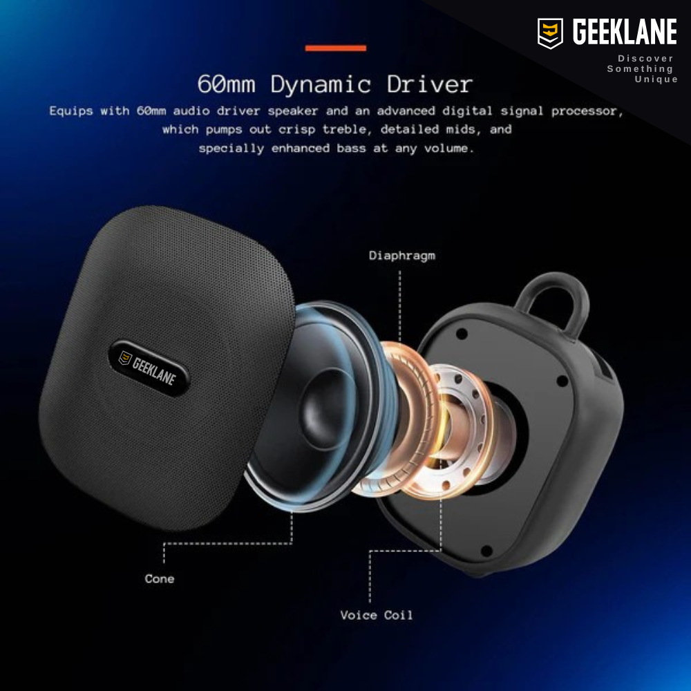 Zordaar: 10W Wireless Bluetooth Party Speaker with Deep Bass & crisp treble, TWS Pairing, RGB Mood Light, BT v5.3 & Mic & 10Hrs Playtime