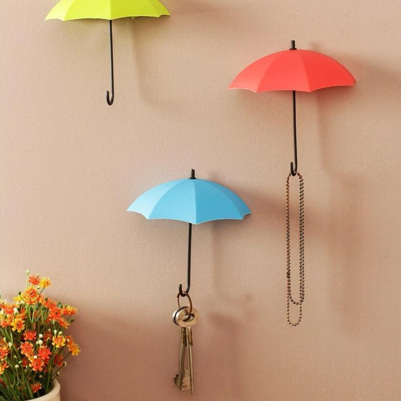 Pour: 6-Piece Umbrella Wall Hooks & Catchers for Keys, Hats & Multipurpose Hanging