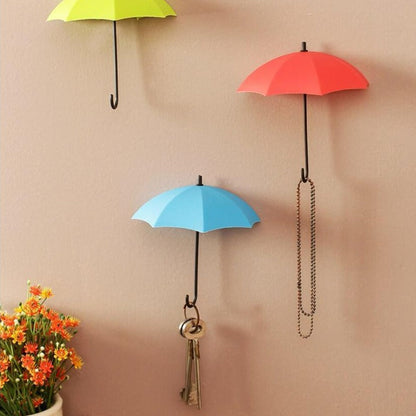 Pour: 6-Piece Umbrella Wall Hooks & Catchers for Keys, Hats & Multipurpose Hanging