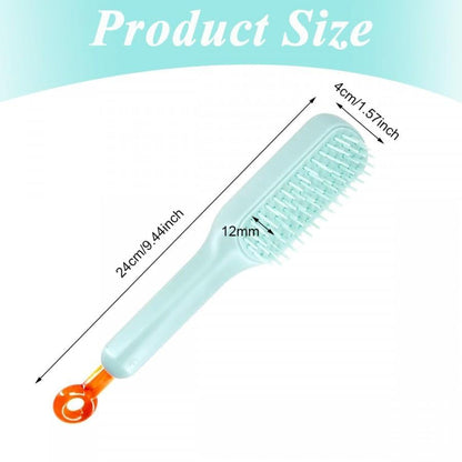 TangleFree: Self-Cleaning Hair Brush with Retractable Bristles for Easy Detangling & Anti-Static Massage