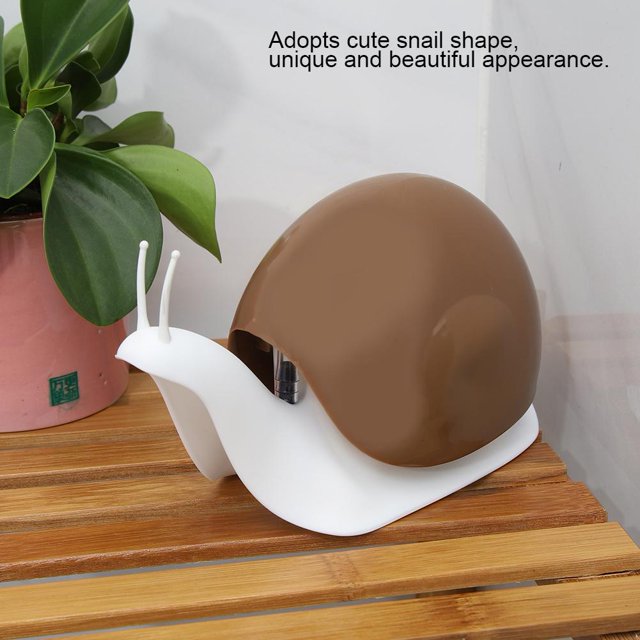 Snaqo: Cute Snail-Shaped Liquid Soap Dispenser, 120ml Refillable Pump Bottle for Hand Wash, Lotion, Shampoo & Bathroom or Kitchen Sink Décor