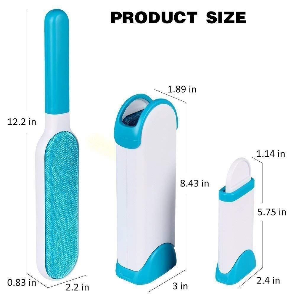 FurSweep: Reusable Pet Hair & Lint Remover Brush with Self-Cleaning Base for Clothes, Furniture & Car Upholstery