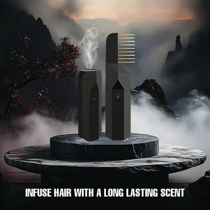 Divine: Rechargeable Bakhoor Natural Fragrance Comb & Electric Incense Diffuser for Hair, Aromatherapy, Meditation & Yoga