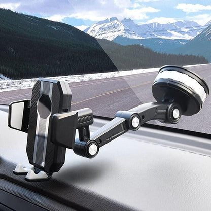 Dash360: 360° Rotating Suction Phone Holder with Strong Grip for Car Dashboard & Windshield – Universal Mobile Mount