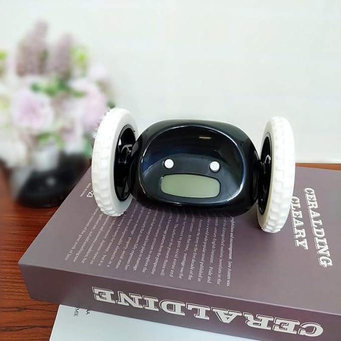 Clocky: The Runaway Alarm Clock – Fun & Cute Rolling Alarm for Heavy Sleepers with Loud Snooze & LED Display