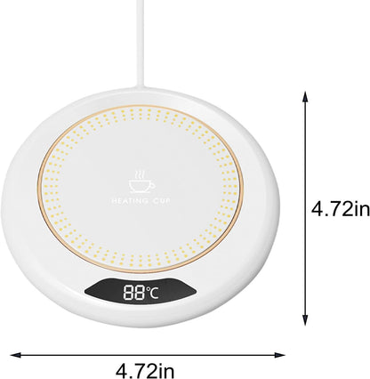 Warmy: USB-Powered Coffee Mug Warmer with LCD Display for Keeping Your Beverages Hot & Ready