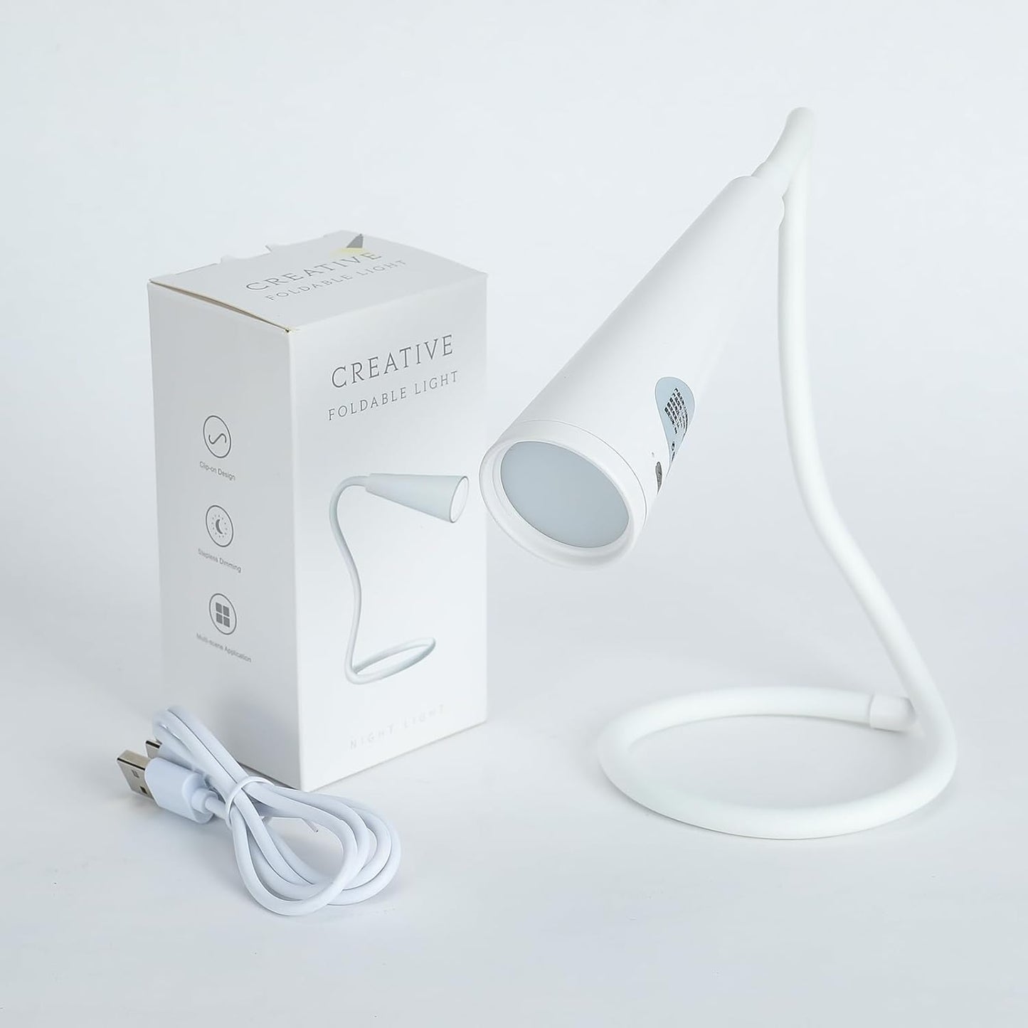Silly: Flexible Multi-Use LED Lamp with Rechargeable Design, 3 Color Modes & Clip-On Feature for Reading & Desk Use