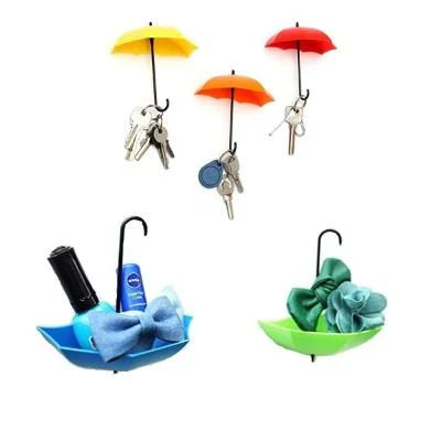 Pour: 6-Piece Umbrella Wall Hooks & Catchers for Keys, Hats & Multipurpose Hanging