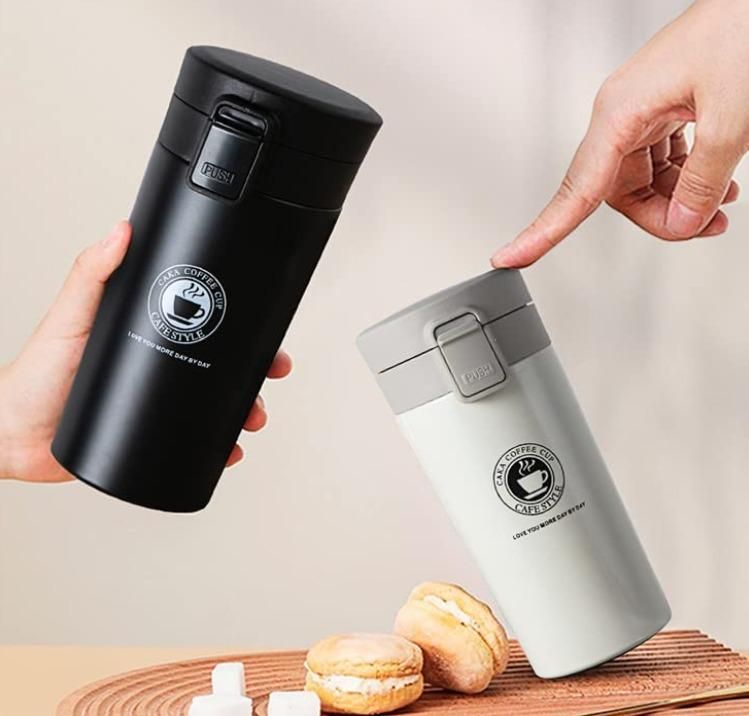 ThermaSip: Double-Wall Insulated Travel Mug (380ml) for Hot & Cold Drinks – Perfect for Coffee, Tea & On-the-Go Use