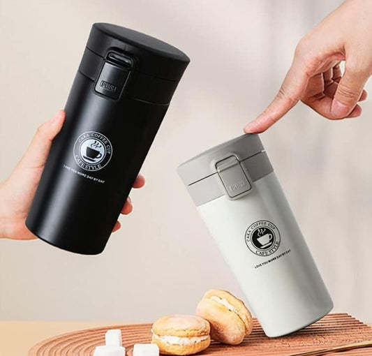 ThermaSip: Double-Wall Insulated Travel Mug (380ml) for Hot & Cold Drinks – Perfect for Coffee, Tea & On-the-Go Use