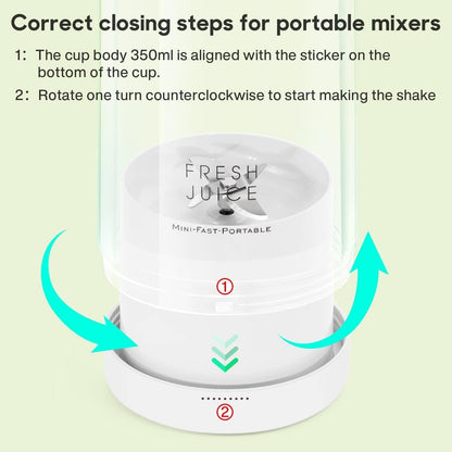 QuickBlend: Portable USB Rechargeable Bottle Juicer (420ml) for Fresh Juices, Shakes & Smoothies