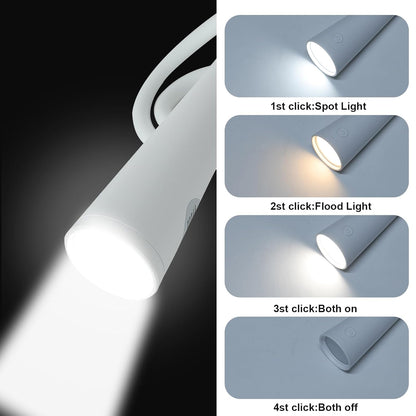 Silly: Flexible Multi-Use LED Lamp with Rechargeable Design, 3 Color Modes & Clip-On Feature for Reading & Desk Use