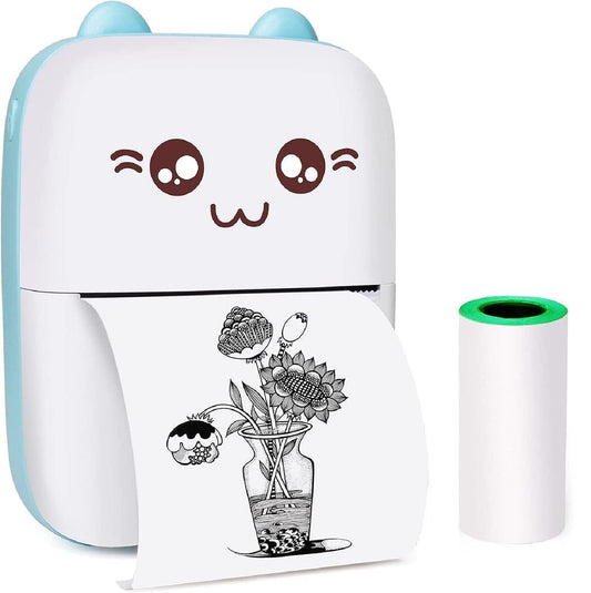 MiniPrint: Portable Bluetooth Thermal Printer with Ink-Free Printing for Labels, Photos & Notes (Android & iOS Compatible)